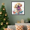 Diamond Painting-DIY Full Round Drill Christmas Dog