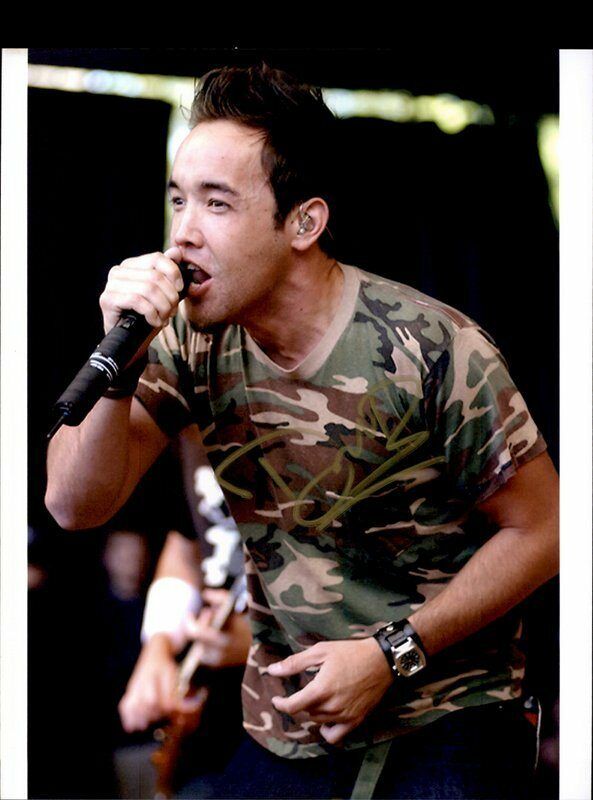 Douglas Robb Hoobastank Authentic signed rock 8x10 Photo Poster painting W/Cert Autographed A4