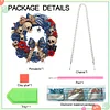 Diamond Painting Acrylic Halloween Pumpkin Wreath Hanging Pendant Kit for Decoration