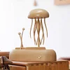 Purely handmade swimming jellyfish dynamic ornaments wooden mechanical high-end desktop decoration
