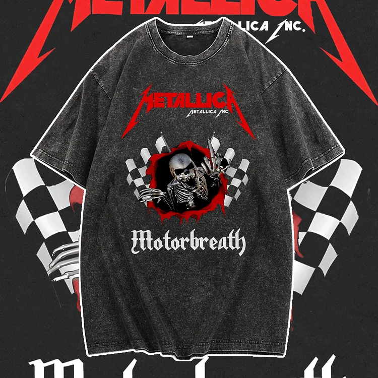 Davidhawaii100% Cotton Casual Men's Rock and Roll Street T-Shirt - 100% Cotton