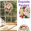 Cute Santa Claus 2D Flat DIY Diamond Painting Pendant 9.84x9.84in