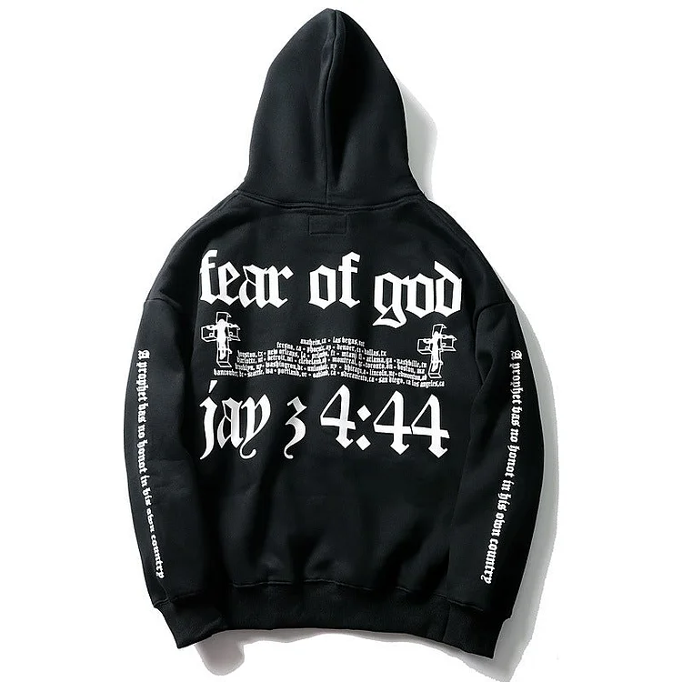Kanye West Hoodie Fear of God Wide Shoulder Hooded Hoodie Fog Hoodie Hoodie
