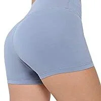 SVOKOR Workout Yoga Fitness Shorts Women High Waist Seamless Shorts Female Clothing Push Up Short Elasticity Running Pants