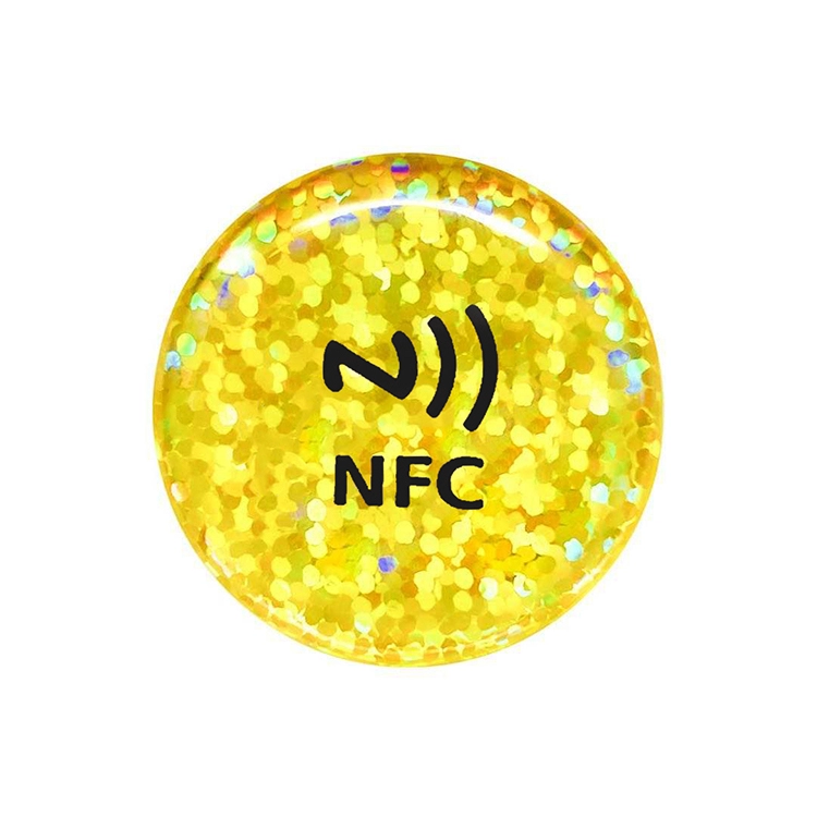 Waterproof PET Material NFC Stickers Smart Adhesive Tags 13.56MHz NTAG203 Adhesive Label Support Android