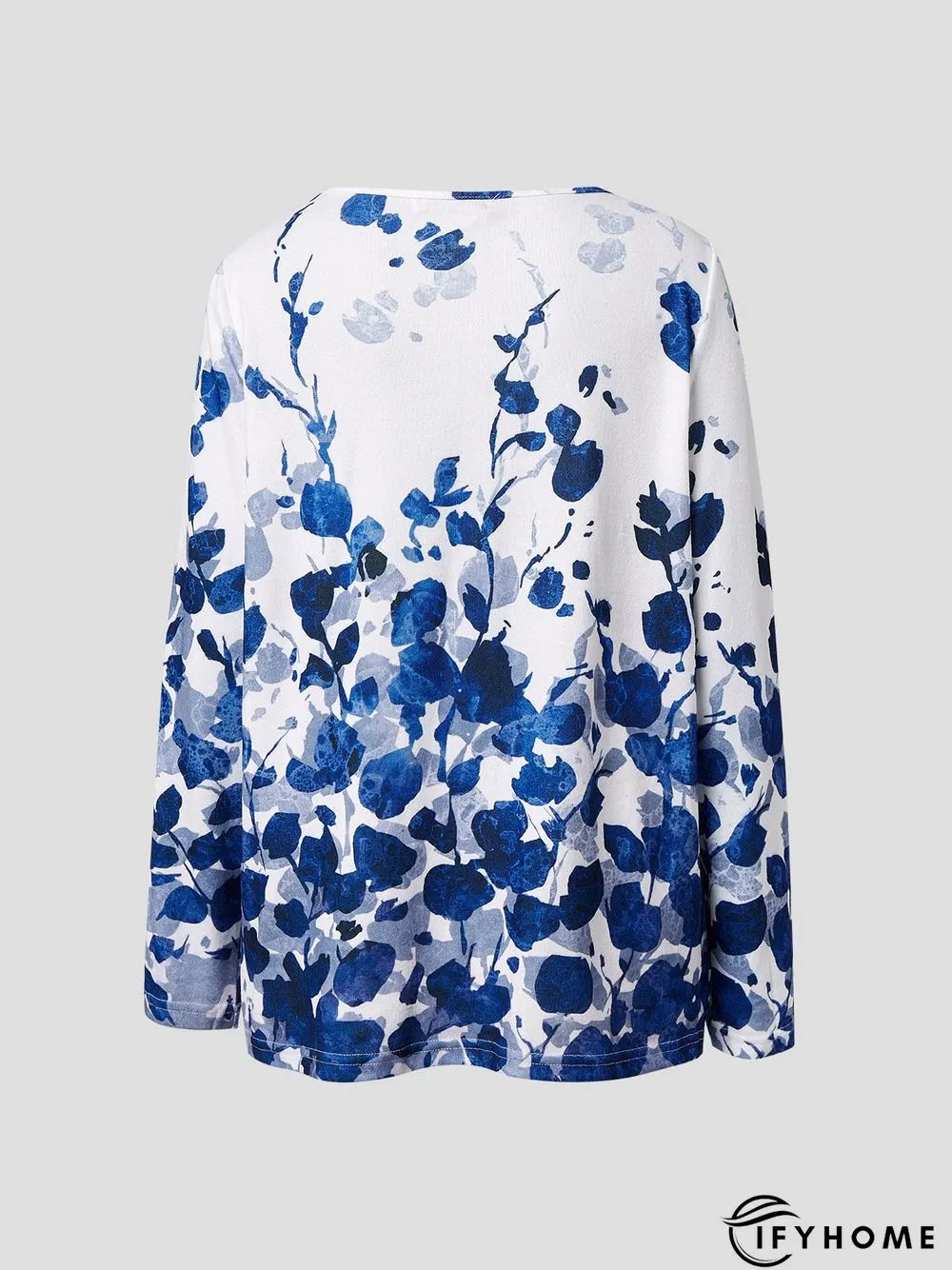 Long Sleeve Casual Floral Top | IFYHOME
