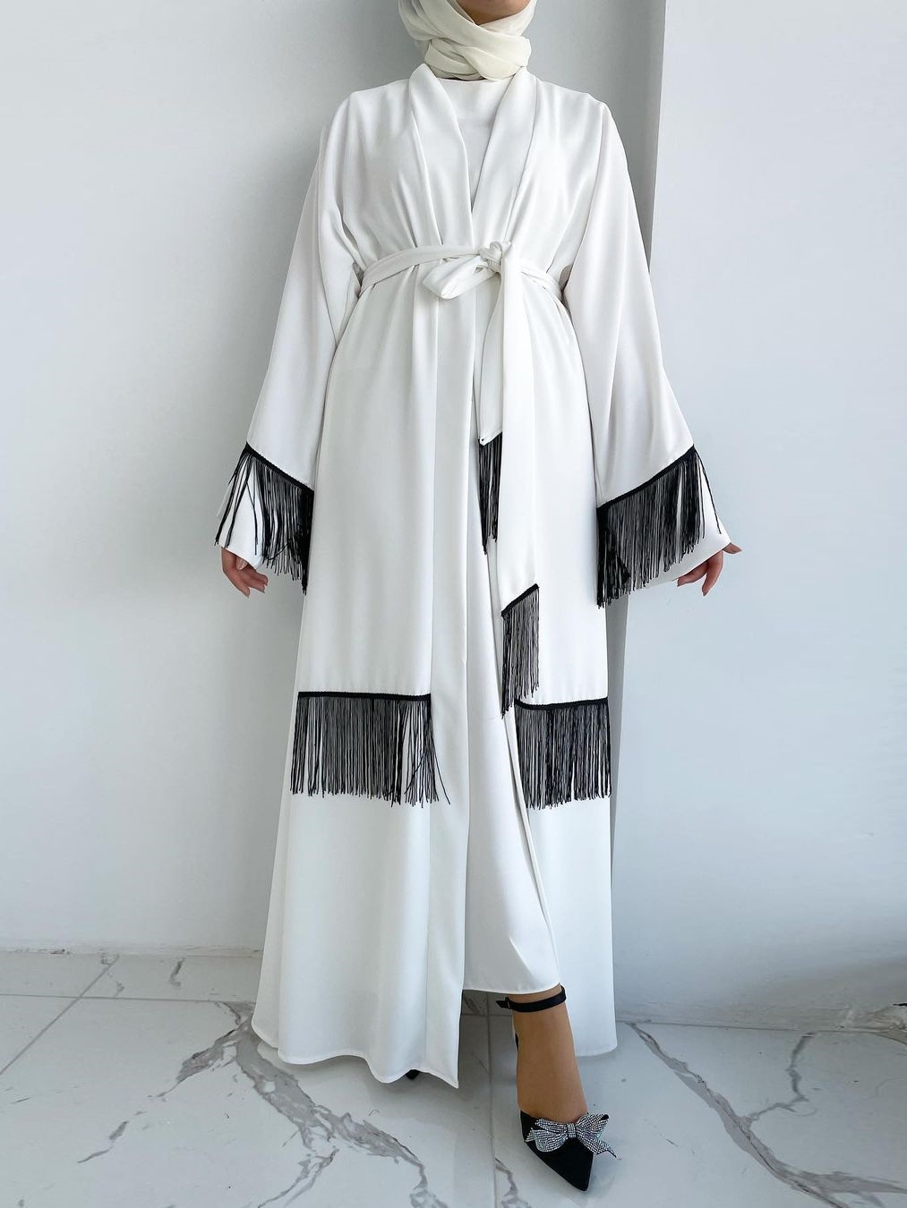 Elegant Ethnic Fashion Coat with Tassels | Oxredo Shop Ramadan Sale