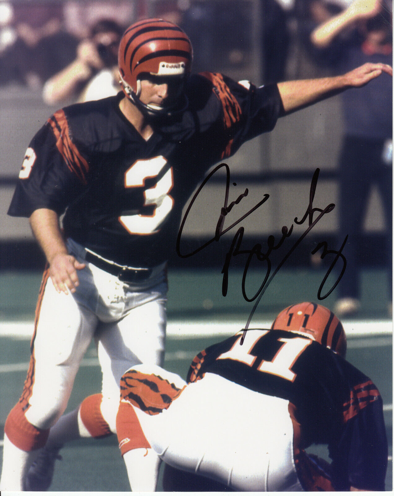 Jim Breech #0 8x10 Signed Photo Poster painting w/ COA Cincinnati Bengals 031719