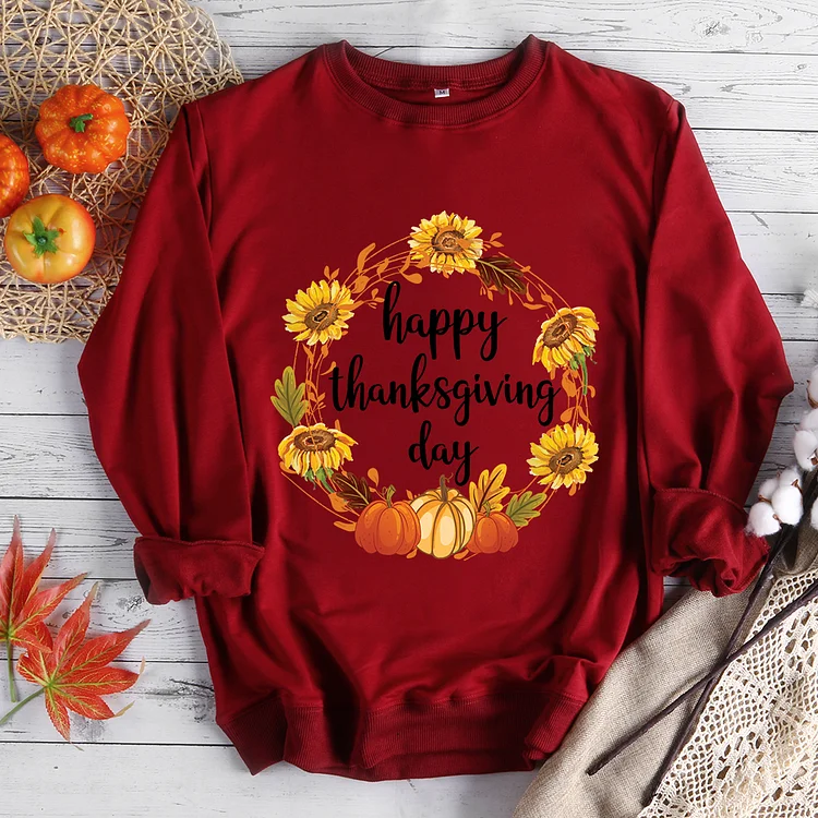 Happy Thanksgiving Day Harvest Sweatshirt - BSTCAH2010