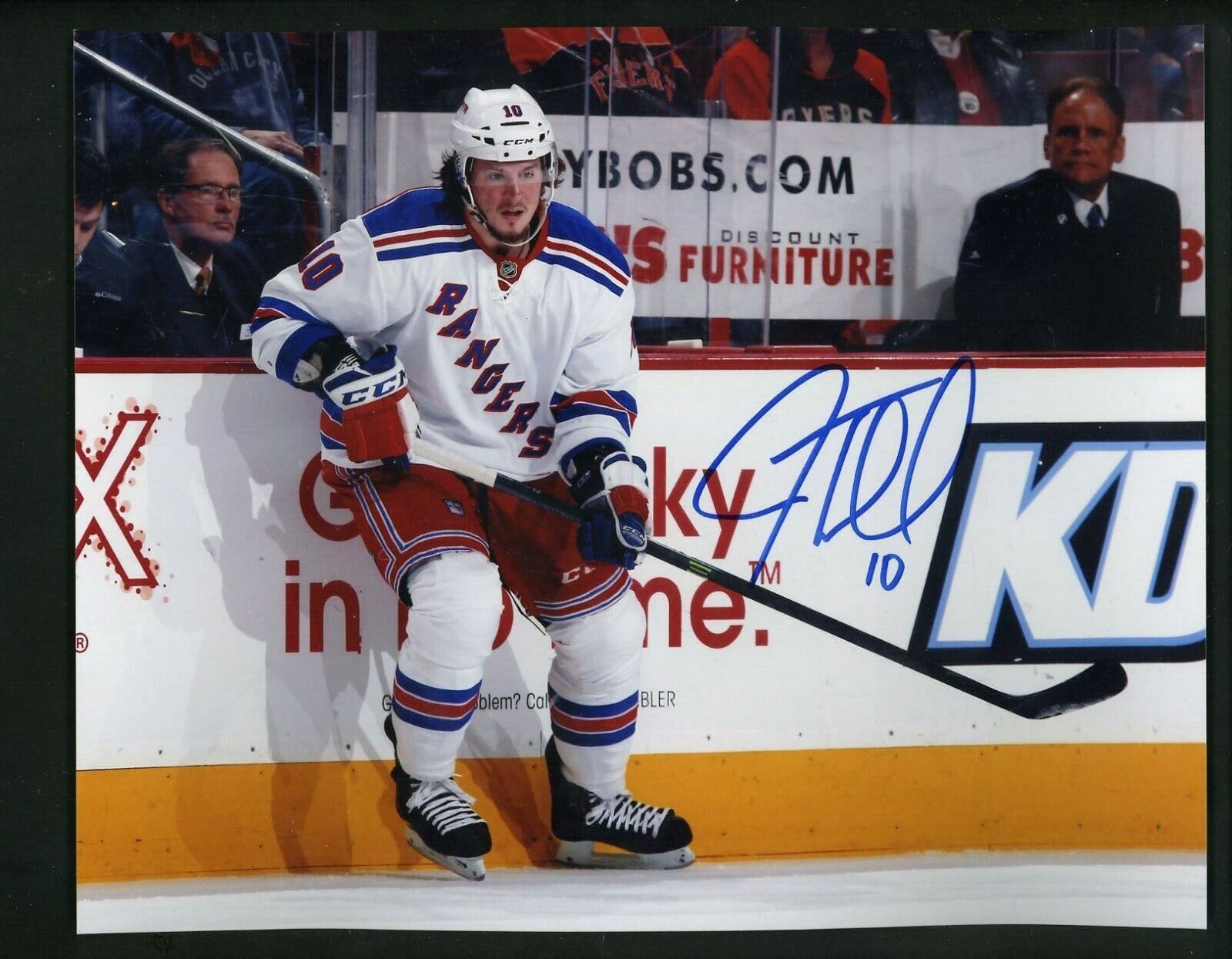 J.T. Miller Signed Autographed 8 x 10 Photo Poster painting New York Rangers