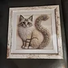 Flock Fabric Special Shaped Diamond Painting - Cat