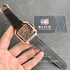 Cartier Santos Large Skeleton WHSA0018 Rose Gold Hand Wind leather strap 40mm Super Clone