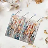 4Pcs DIY Diamond Bookmark Art Projects Irregular Shaped Diamonds Diamond Painting Art Bookmarks for DIY Making Beginners Adult Art Craft Supplies