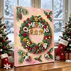 Diamond Painting-DIY Crystal Rhinestone Merry Christmas with Frame(40x30cm)