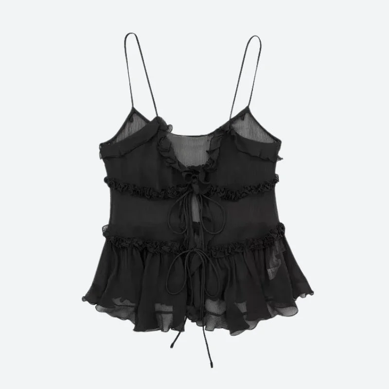 Brownm Open Front Top