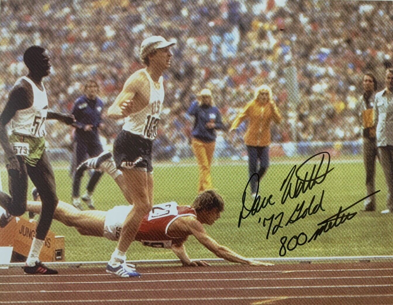 DAVE WOTTLE HAND SIGNED 8x10 Photo Poster painting USA OLYMPICS 800 METER GOLD AUTOGRAPH COA