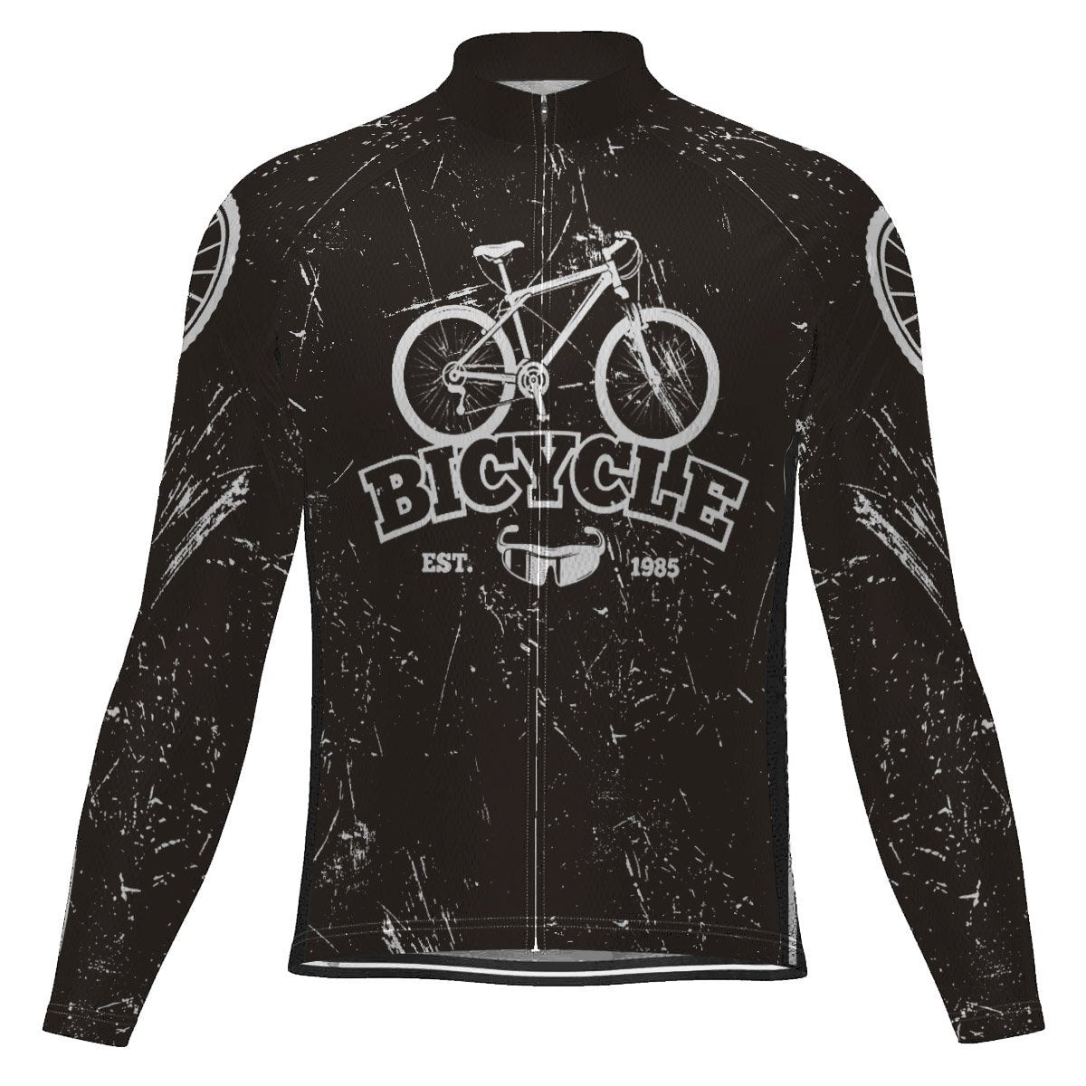Vintage Long Sleeve Cycling Jersey for Men | captainssportss.com