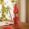  Kerosene Oil Lamps Glass Kerosene Lamp Classic Indoor Hurricane Lantern with Handle Oil Lamp Vintage Glass Kerosene Wick with Fire Control Knob portable
