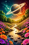 Luxury AB Velvet Diamond Painting Kit - Landscape