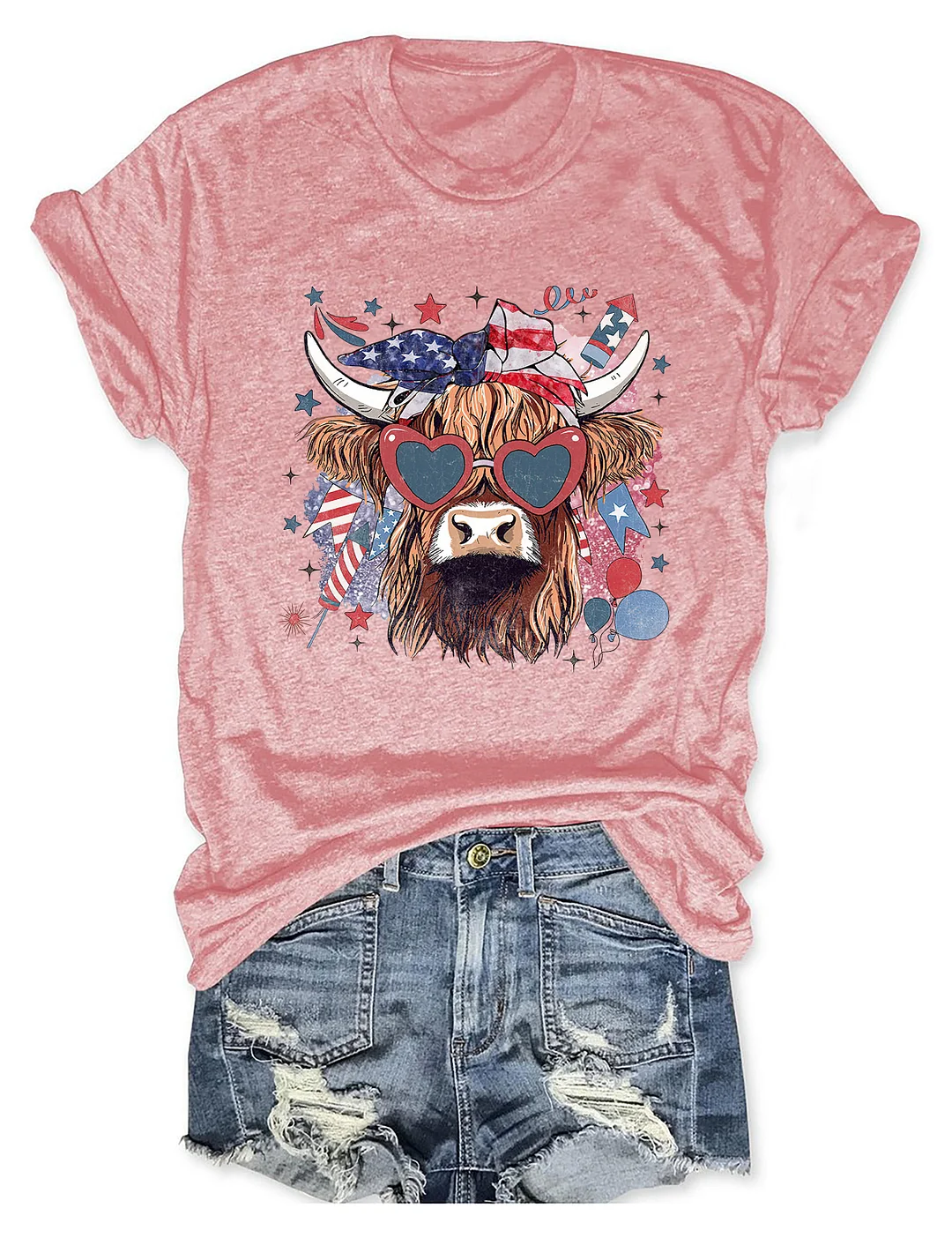 Western America Highland Cow T-shirt