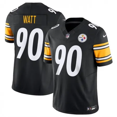 Youth Pittsburgh Steelers #90 T. J. Watt Black 2023 F.U.S.E. Vapor Untouchable Limited Stitched Football Jersey H0I4