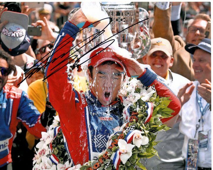 TAKUMA SATO signed autographed INDY 500 WINNER Photo Poster painting