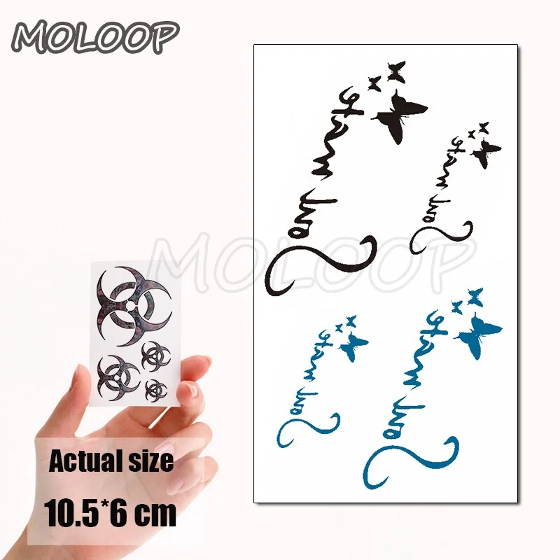 Water Transfer Tattoo Skull Cyclops Pirate Tattoo Body Art Waterproof Temporary Fake Flash Tattoo for Man Woman Kid 10.5*6cm