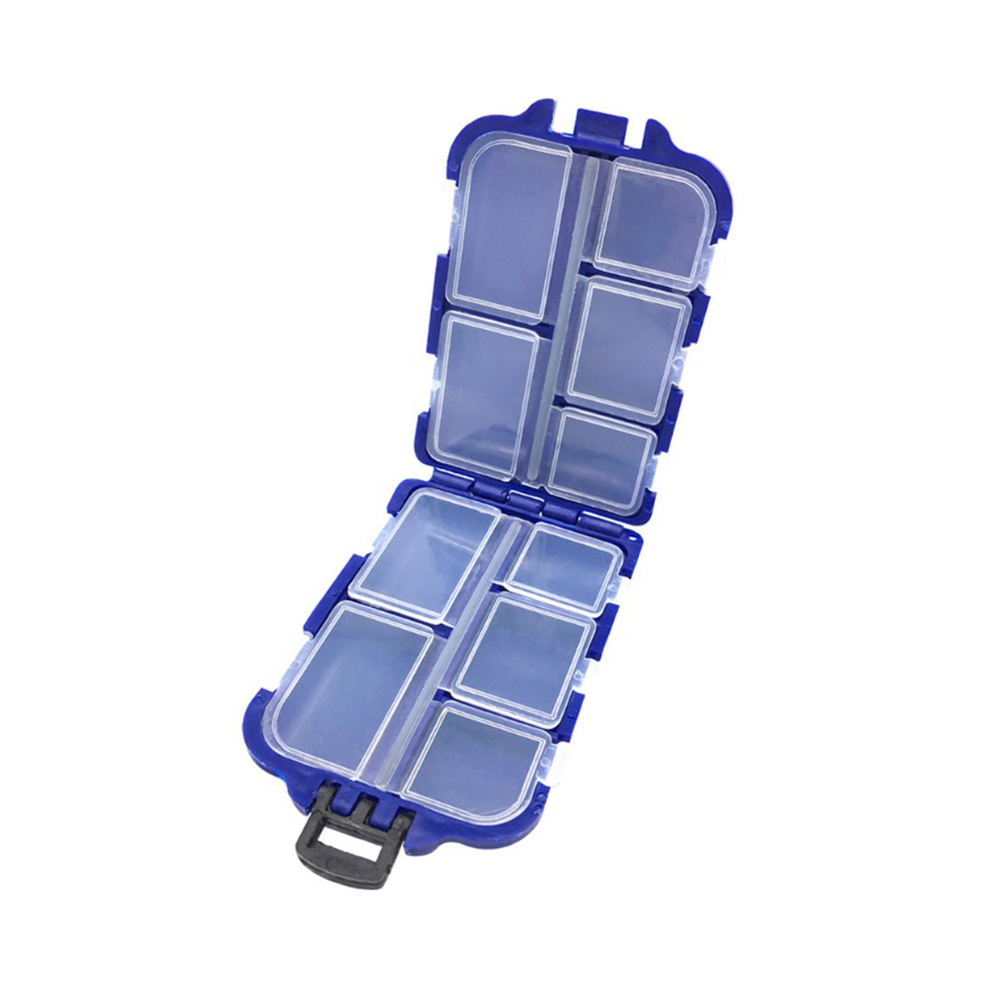 

Fishing Lure Box 10 Compartments Bait Hook Storage Box Case Fishing Tackle, 501 Original