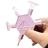 3D Printed Hexagonal Diamond Painting Pen with 5 Replacement Tips Diamond Painting Art Drill Bead Dot Pen Kit for Adults Beginners (Light Purple)