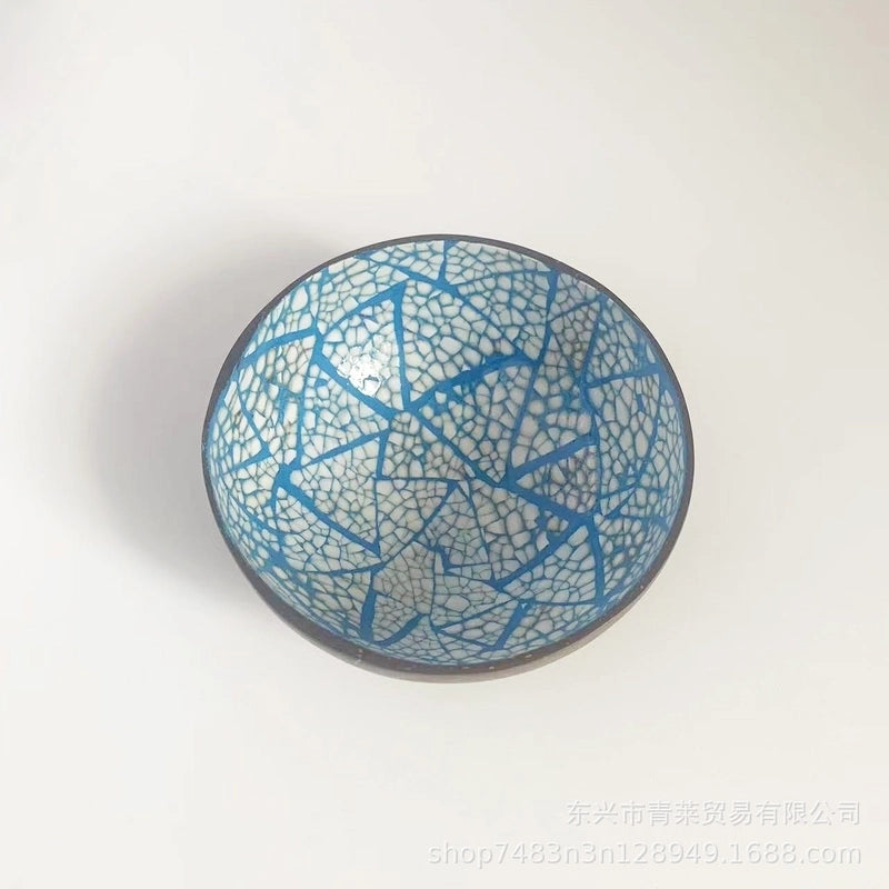 Pastoral Solid Color Coconut Shell Charcoal Shell Tableware 1 Piece