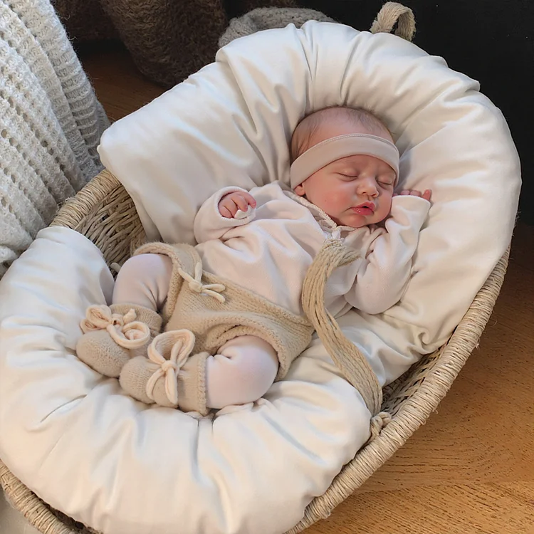 12 & 16 Inches Full Solid Silicone Newborn Baby Doll Boy or Girl Tullin and Vilber with Essential Delicate Reborn Accessories