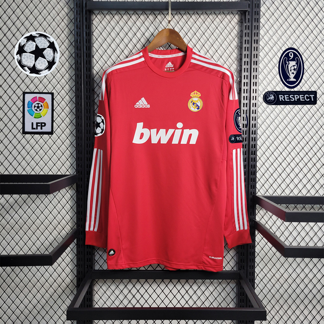 Retro Real Madrid 11-12 Third Away Long Sleeve Jersey