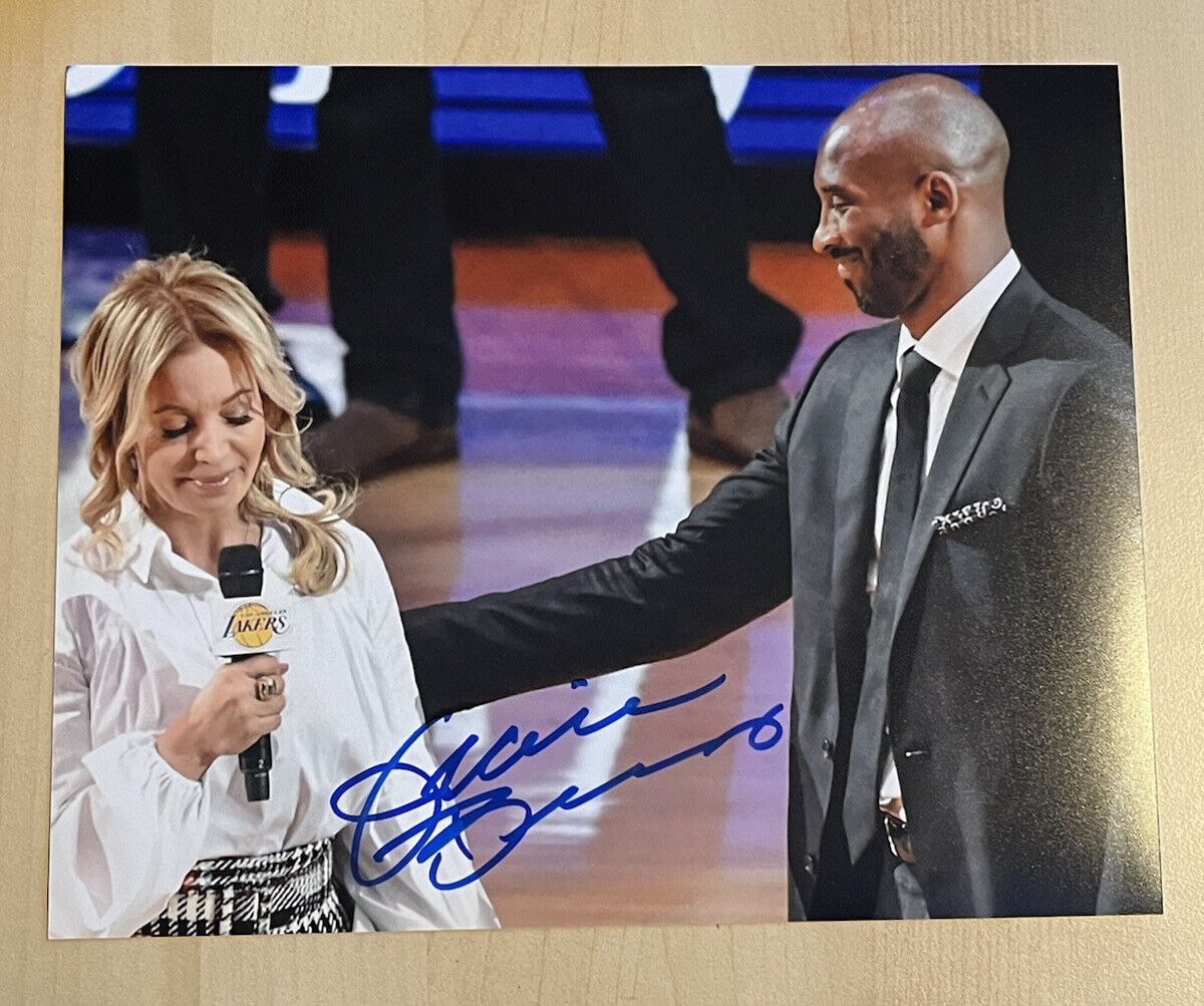 JEANIE BUSS SIGNED 8x10 Photo Poster painting AUTOGRAPHED PLAYBOY SEXY LAKERS OWNER KOBE COA