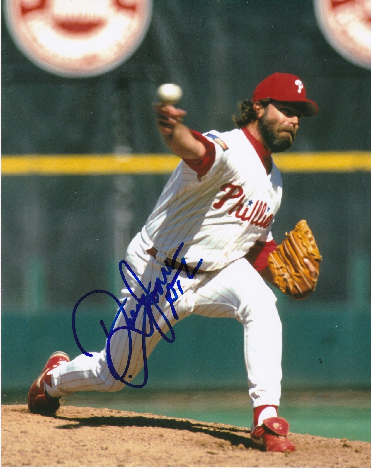 DOUG JONES PHILADELPHIA PHILLIES ACTION SIGNED 8x10