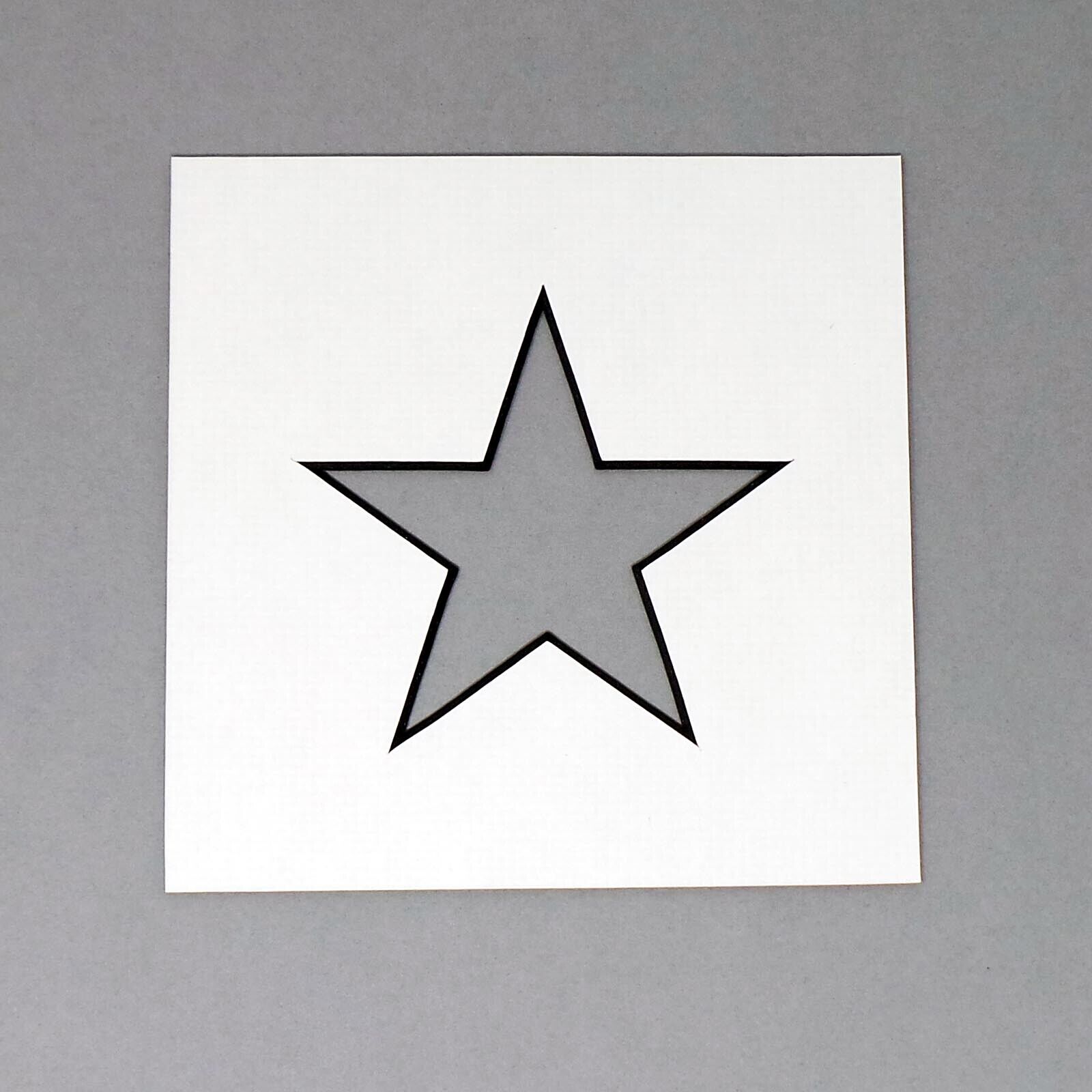 8x8 in frame size Picture Photo Poster painting Mount with a STAR Shape Bevel Cut at 6x6 inch