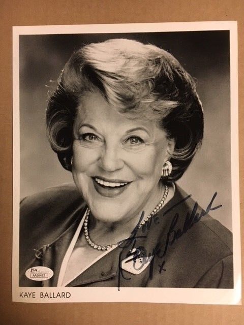 Kaye Ballard Actress Boldly Signed 8x10 Lovely Picture JSA Certificate