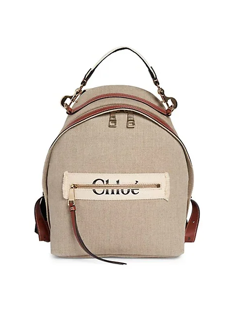 Chloé Woody Canvas Backpack