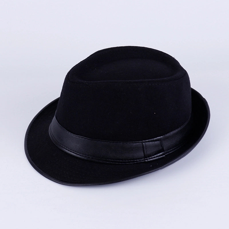 Autumn And Winter Available For Men And Women British Vintage Hat Fashion Gentleman Hat Jazz Hat Trendy Wool Small Top Hat