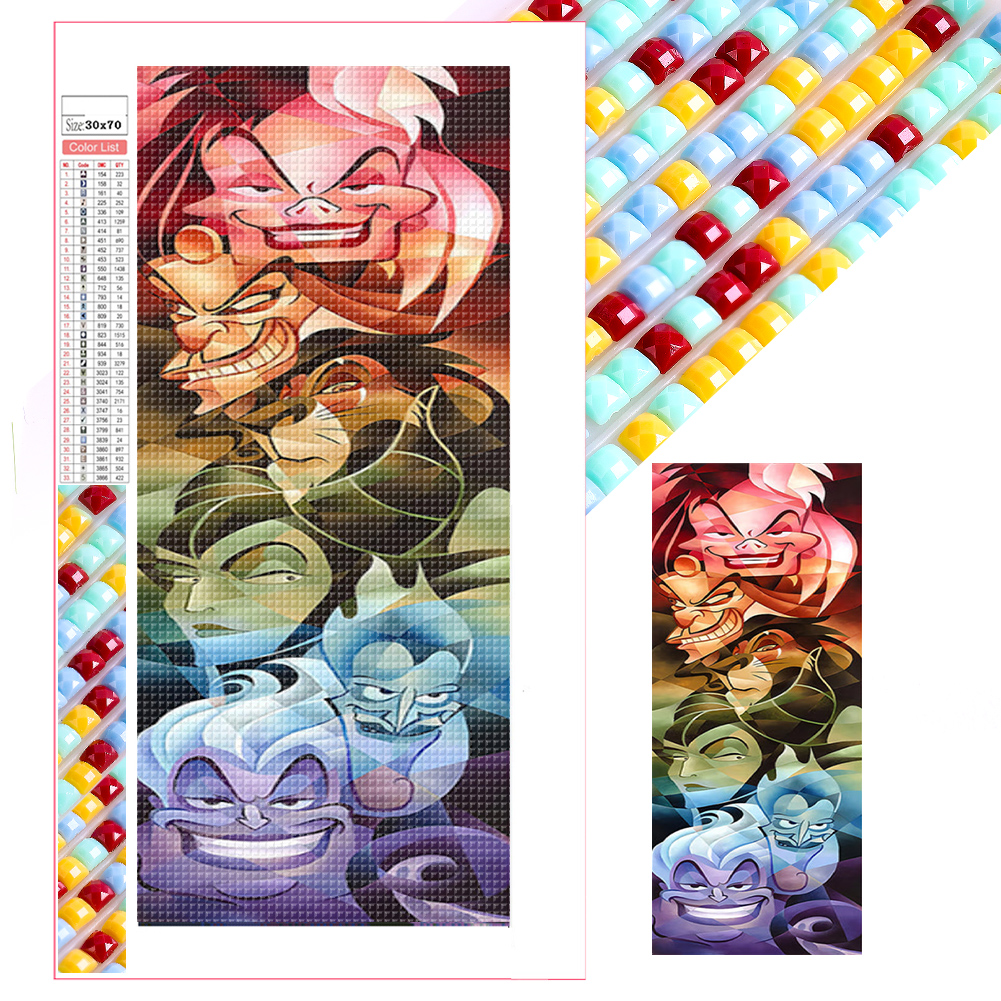 Villain Group 30*70cm(picture) full square drill diamond painting