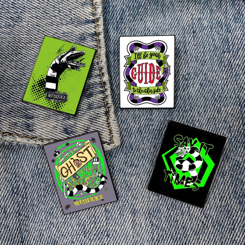 Streetwear Pin Letter Ghost Alloy Unisex Brooches