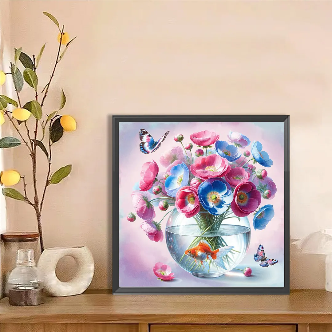 Diamond Painting - Full Round Drill - Flowers(Canvas|30*30cm)