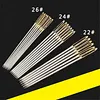 100-Pack Metal Large Eye Embroidery Needles Golden Color Cross Stitch Needles with Round Heads & Storage Box for DIY Sewing Quilting Crafting
