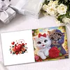 6Pcs Valentines Day Diamond Painting Greeting Card