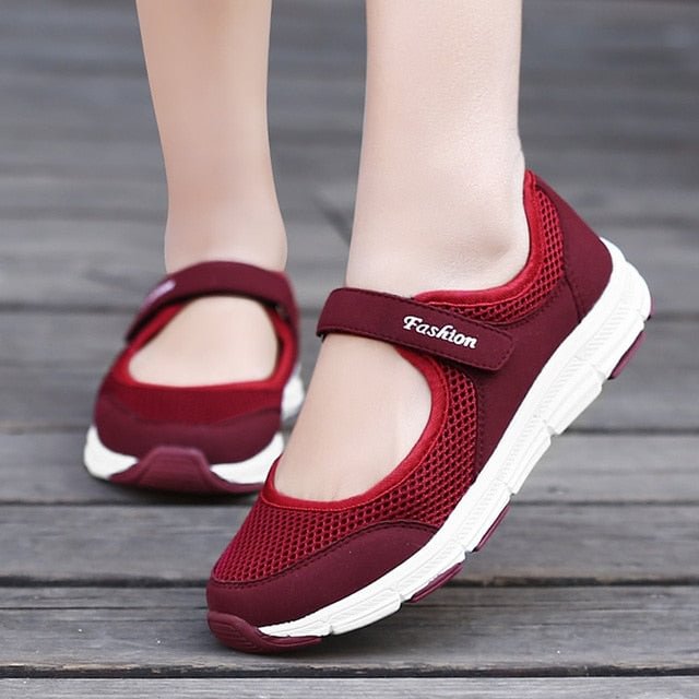 New Women Flats 2021 Spring Summer Ladies Mesh Flat Shoes Women Sneakers Soft Breathable Women Casual Shoes Female Zapatos Mujer