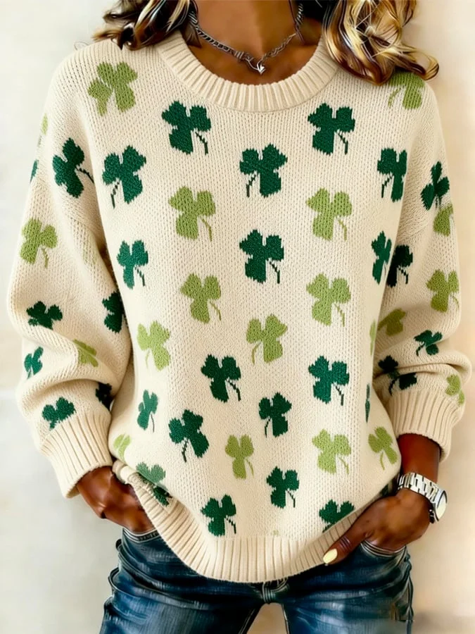 Women's St. Patrick's Day Knitted Top 