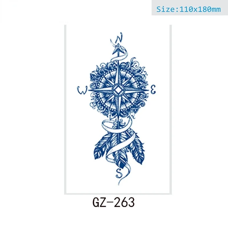 Juice tattoo stickers Net celebrity tattoo stickers lasts 15 days Herbal semi-permanent tattoo stickers