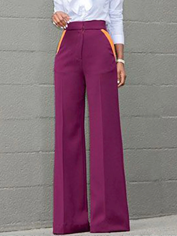 Original Wide Leg High Waisted Contrast Color Pants