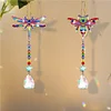 2pcs Diamond Painting Dragonfly Bee Suncatcher Hanging Ornament