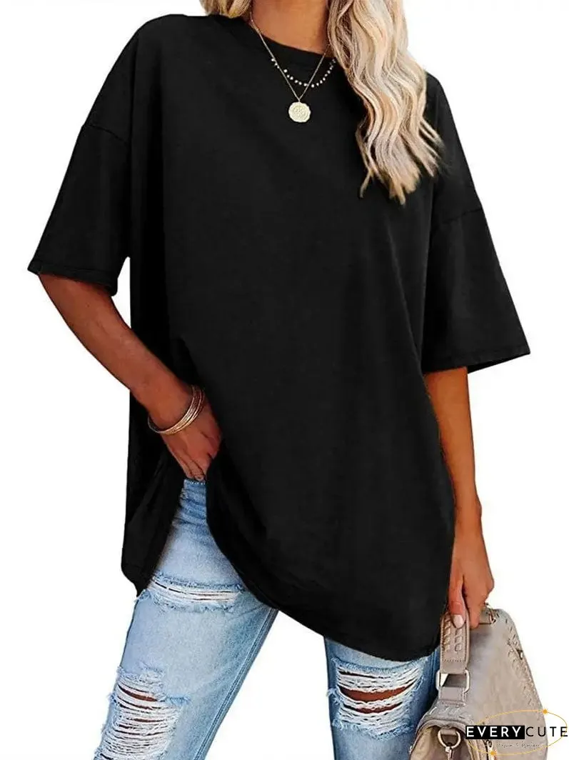 Loose Fit Casual Summer Tunic Top