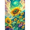 (40*60cm)DIY Full Round Drill Diamond Painting-Sunflower